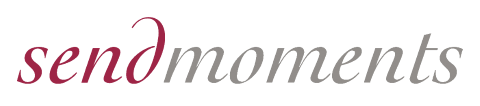 Logo sendmoments GmbH, Einladung & Papeterie Nürnberg