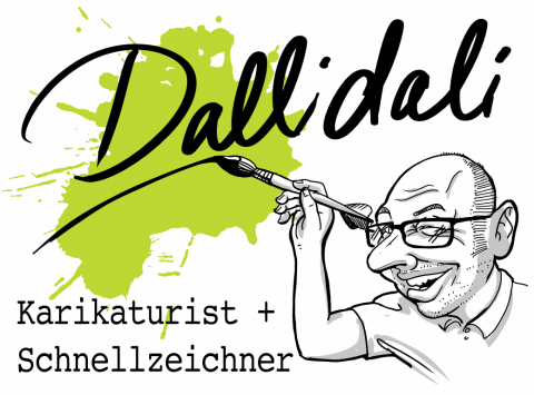 Dallidali - Karikaturist & Schnellzeichner, Showkünstler · Kinder Fürth, Logo